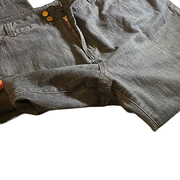 Denim & Company Clinton Kelly Blue Denim Jeans Plus 26W Embroidered Straight Leg - Picture 4 of 9